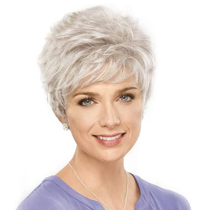 Светлоруса перука от естествена коса, магазин Oskar