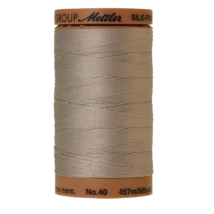 Ata de cusut, 100 % bumbac mercerizat 40, con 457 m pentru quilting, patchwork si broderie Mettler SILK-FINISH COTTON 40 culoare ash mint