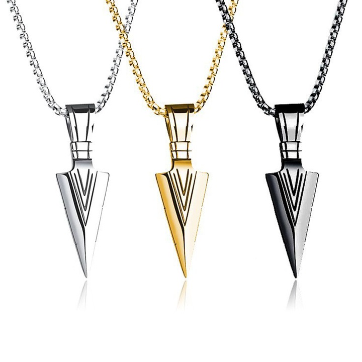 Uniszex 3 részes nyaklánc szett, TREXORA, foszforeszkáló medálok, gótikus punk stílus, 60cm