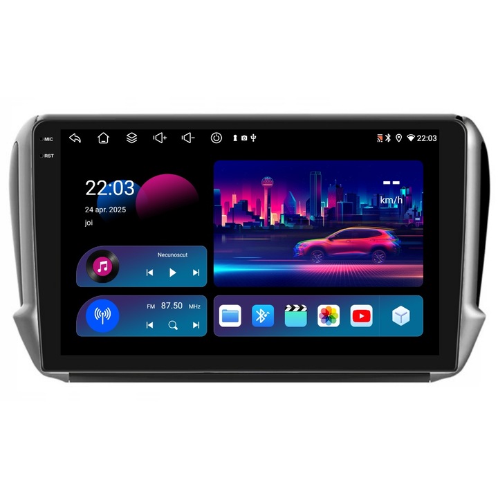 Navigatie PilotOn Peugeot 2008 2013-2020 9 inch 4GB 64GB 8 CORE