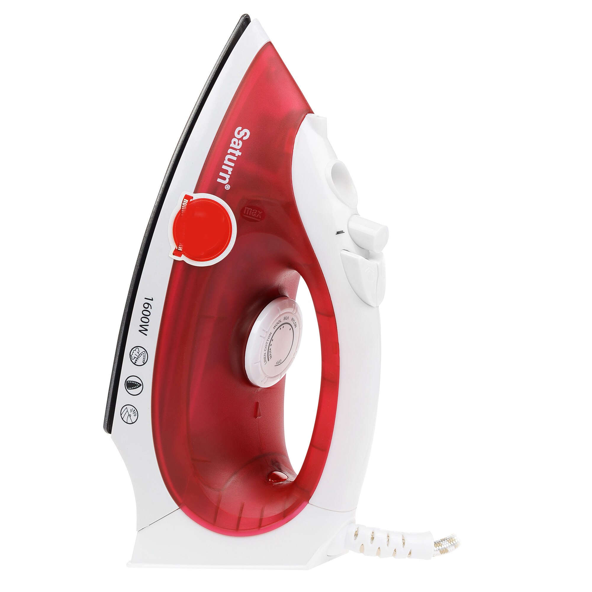 Fier de calcat Saturn ST-CC7113, 1600W, 80ml, Rosu