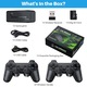 Consola jocuri video retro, Suness, 4K HDMI, 20000+ jocuri, 2 controlere wireless 2.4G, cu 9 Emulatoare Clasice, 64GB, Negru, Plug si Play, Pentru TV, Proiector, Monitor