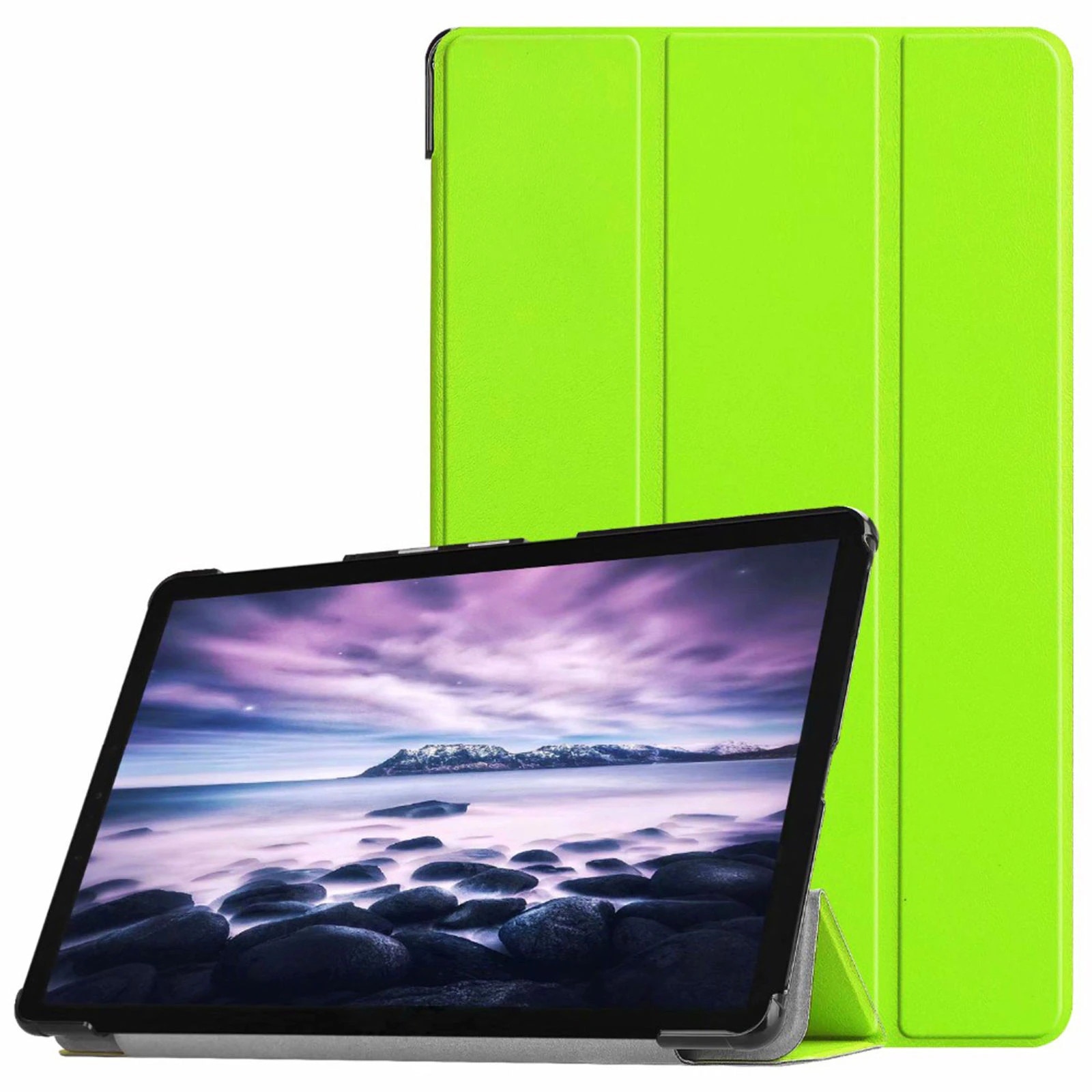 Husa Slim Sigloo, Smart Cover, Trifold, pentru Lenovo Tab M11 2024 (TB-330FU/TB-330XU/TB-331FC), 11", Green Grass
