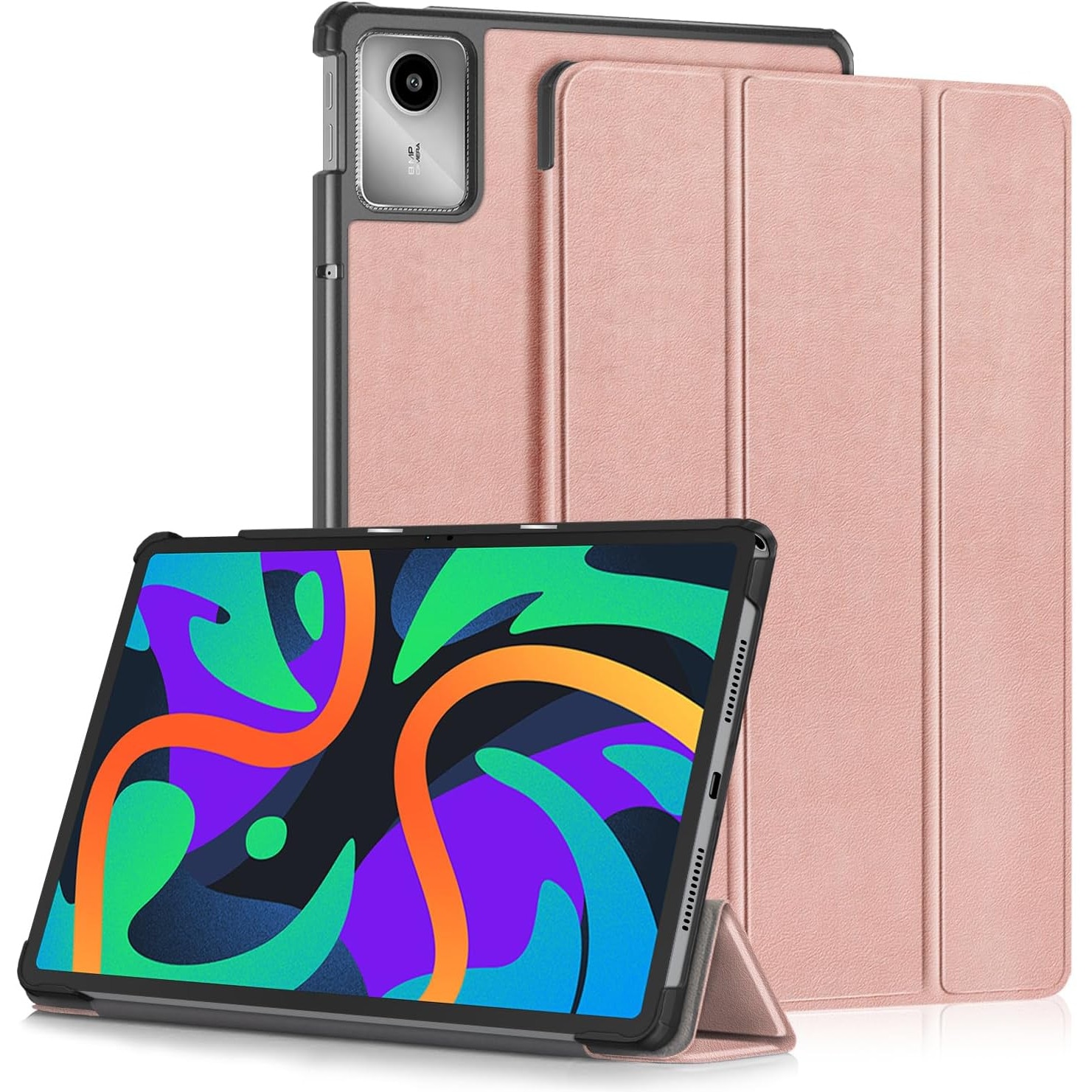Husa Slim Sigloo, Smart Cover, Trifold, pentru Lenovo Tab M11 2024 (TB-330FU/TB-330XU/TB-331FC), 11", Golden