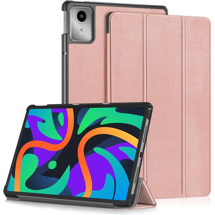 Husa Slim Sigloo, Smart Cover, Trifold, pentru Lenovo Tab M11 2024 (TB-330FU/TB-330XU/TB-331FC), 11", Golden
