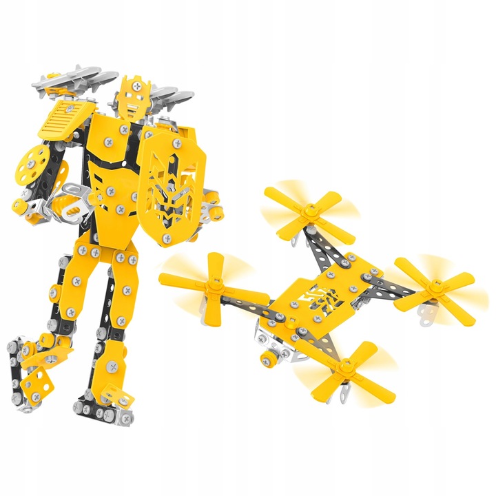 TechnoK Robot-Dron építőkészlet, 570 darabos, 30,2x24,5x4,5cm, 7 éves kortól gyermekeknek