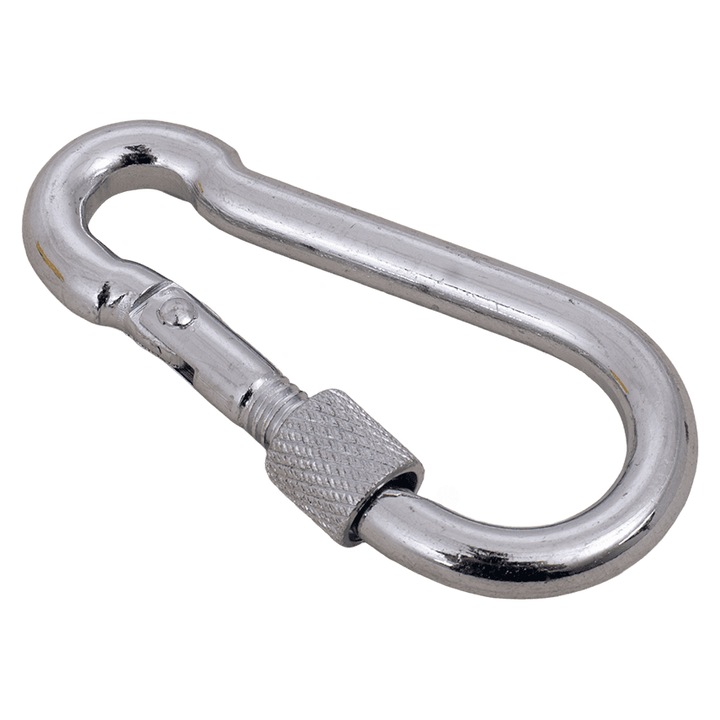 Carabinier De Pompier, Dromet, KSZ.6.60, Material Otel, 6 x 60 mm, Grosime 6 mm, Lungime 60 mm, Capacitate Maxima De Incarcare 180 Kg, Argintiu