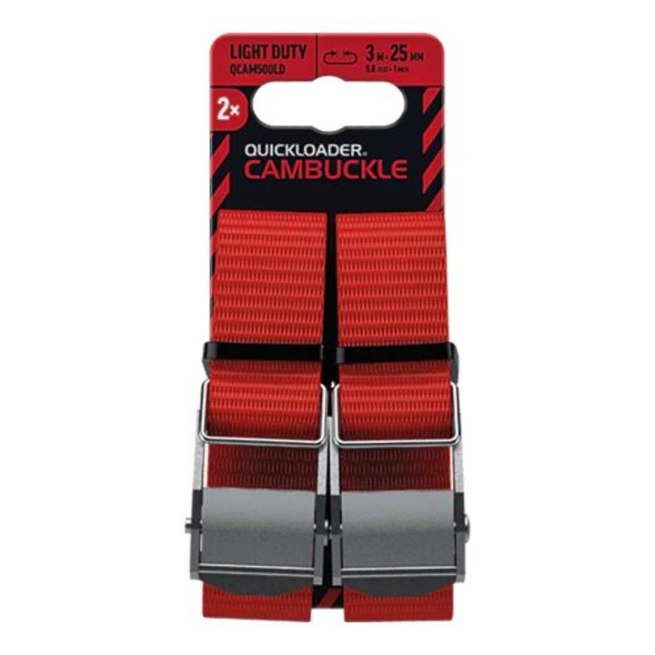 Chinga cu clema QUICKLOADER QCAM500LD, greutate asigurata 250kg, 3mx25mm