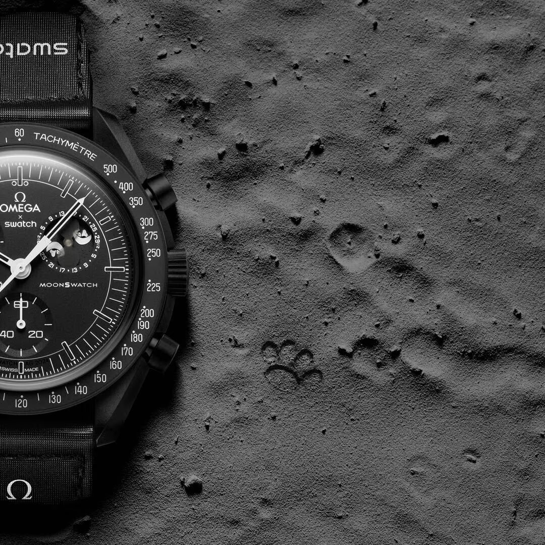 Ceas Omega Swatch Mission to Moonphase Snoopy, 42mm, negru - eMAG.ro
