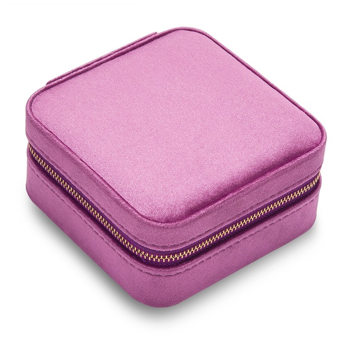 Glanzstücke München, Cutie de bijuterii din catifea cu fermoar, Violet