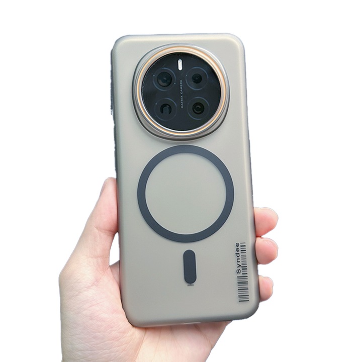 Калъф за телефон Honor Magic 7 Pro, магнитен MagSafe, тънък, ултра лек, матов, твърд корпус, черен/прозрачен