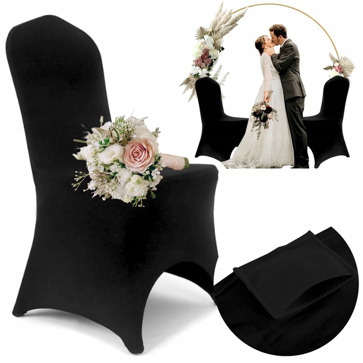 Székhuzat, Bútordísz, Rugalmas, Puha anyag, Kiváló minőségű kidolgozás, Kopásálló, 100 x 52 x 45 x 46 x 45 x 45 cm, Fekete