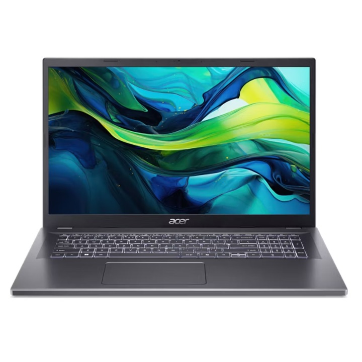Acer Aspire 17 A17-51M-72HF laptop, NX.JHEEX.001, 17.3", Intel Core i7-13620H (10 magos), Intel Iris Xe Graphics 6400 MHz, 16 GB RAM, LPDDR5x RAM, Fekete