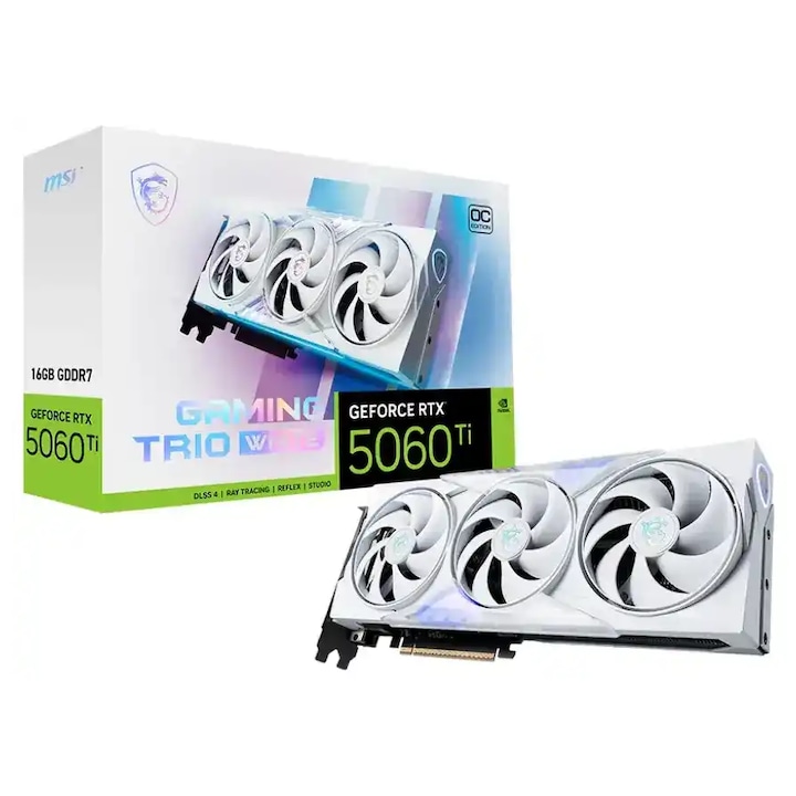 Videokártya MSI NVIDIA GeForce RTX 5060 Ti 16G GAMING TRIO OC WHITE RTX_5060_TI_16G_GAMING_TRIO_OC_WH