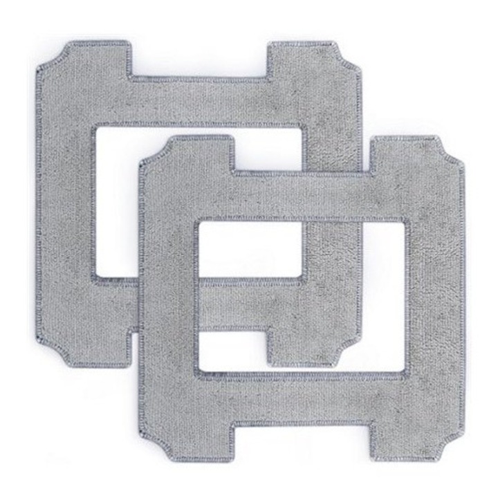 Set 2 rezerve curatare microfibra Ecovacs pentru feronerie, gri