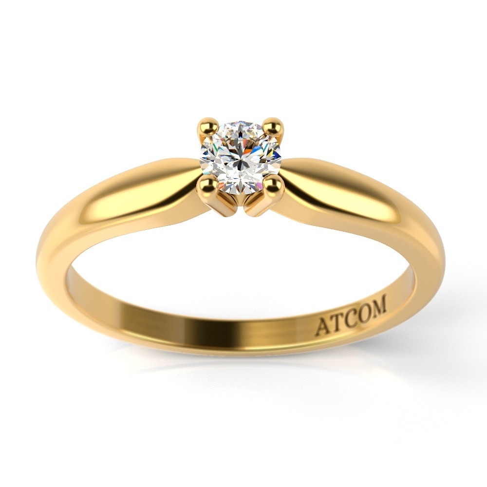 Inel de logodna Messier aur galben 50