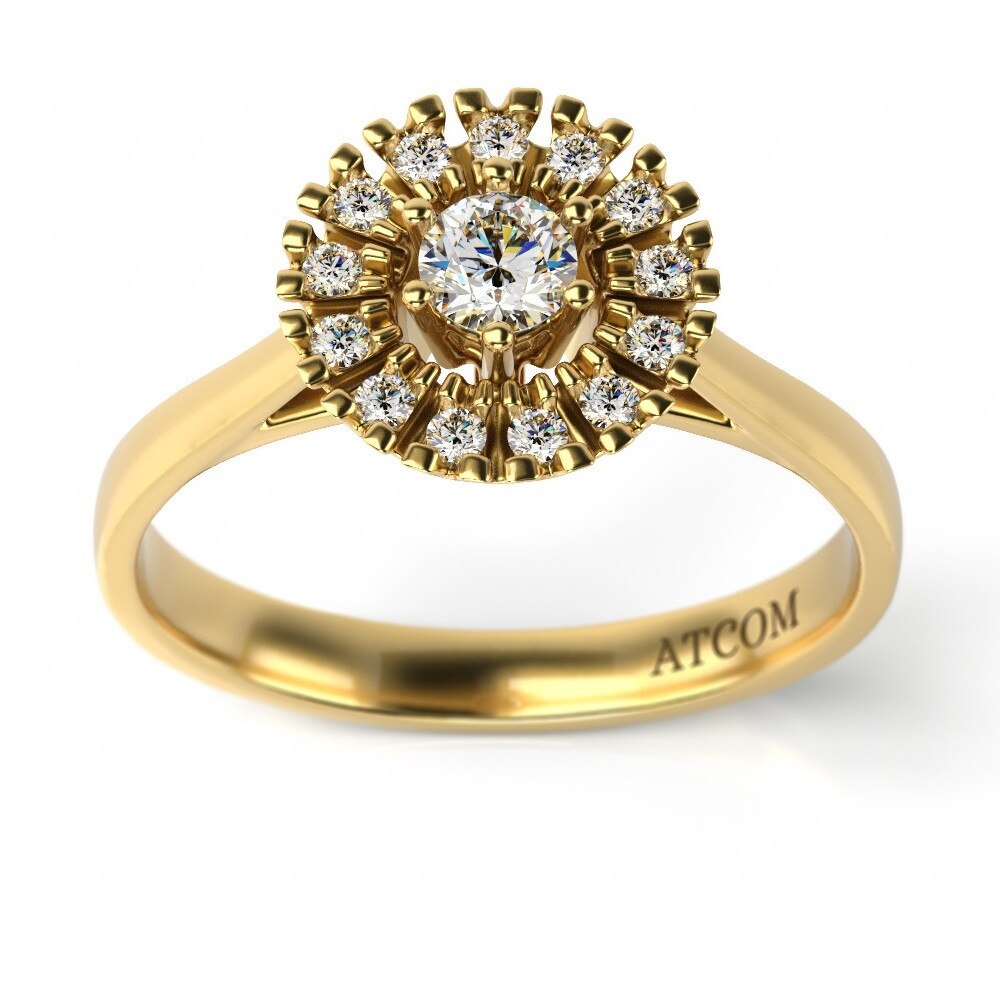 Inel de logodna Angelo aur galben 50