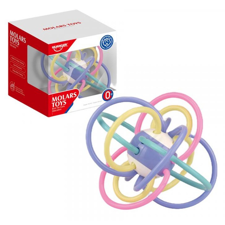 Huanger 6622971 Sun Baby: Színes rágóka gömb