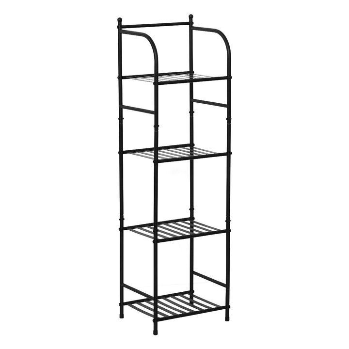 Etajera metalica cu 4 rafturi 33.5x27.5x116cm