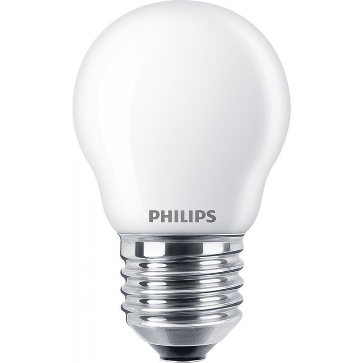LED лампа Philips CorePro, 6.5-60W, P45, E27, 806lm, 4000K, 15000h, Матирана