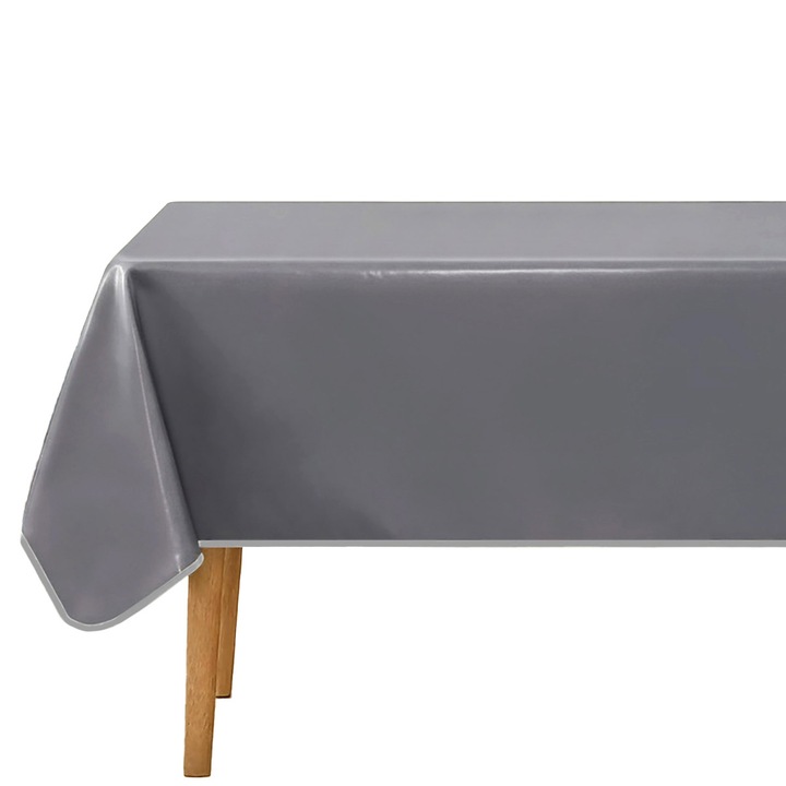 Musama de masa cu margini finisate, 150 x 220 cm, DecoMeister®, Model Gri, CG019-150-0220