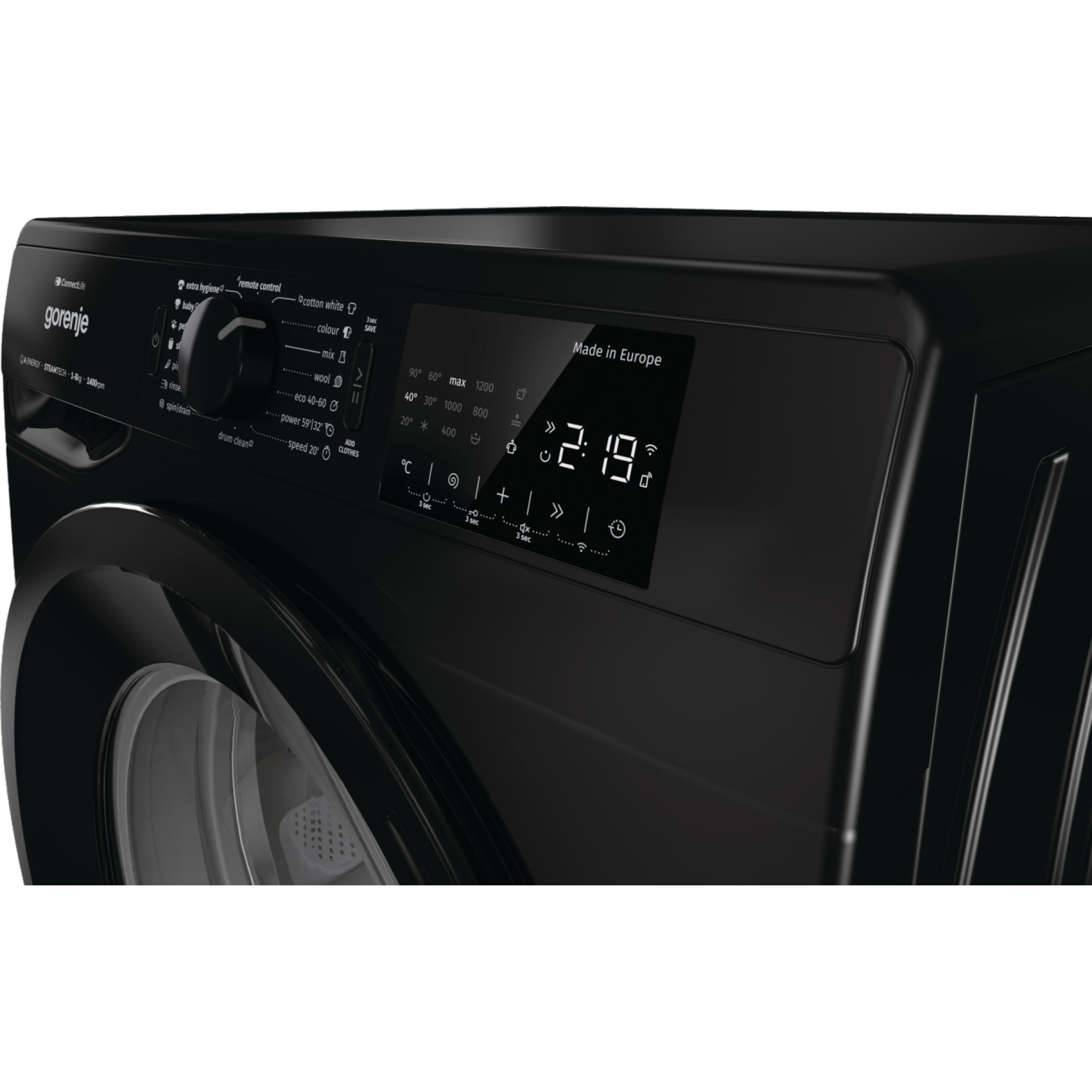 Masina de spalat Gorenje, WPNEI84A1SW/B, 8 kg, 1400 rpm