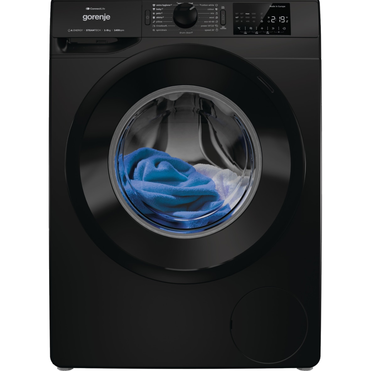 Masina de spalat Gorenje, WPNEI84A1SW/B, 8 kg, 1400 rpm