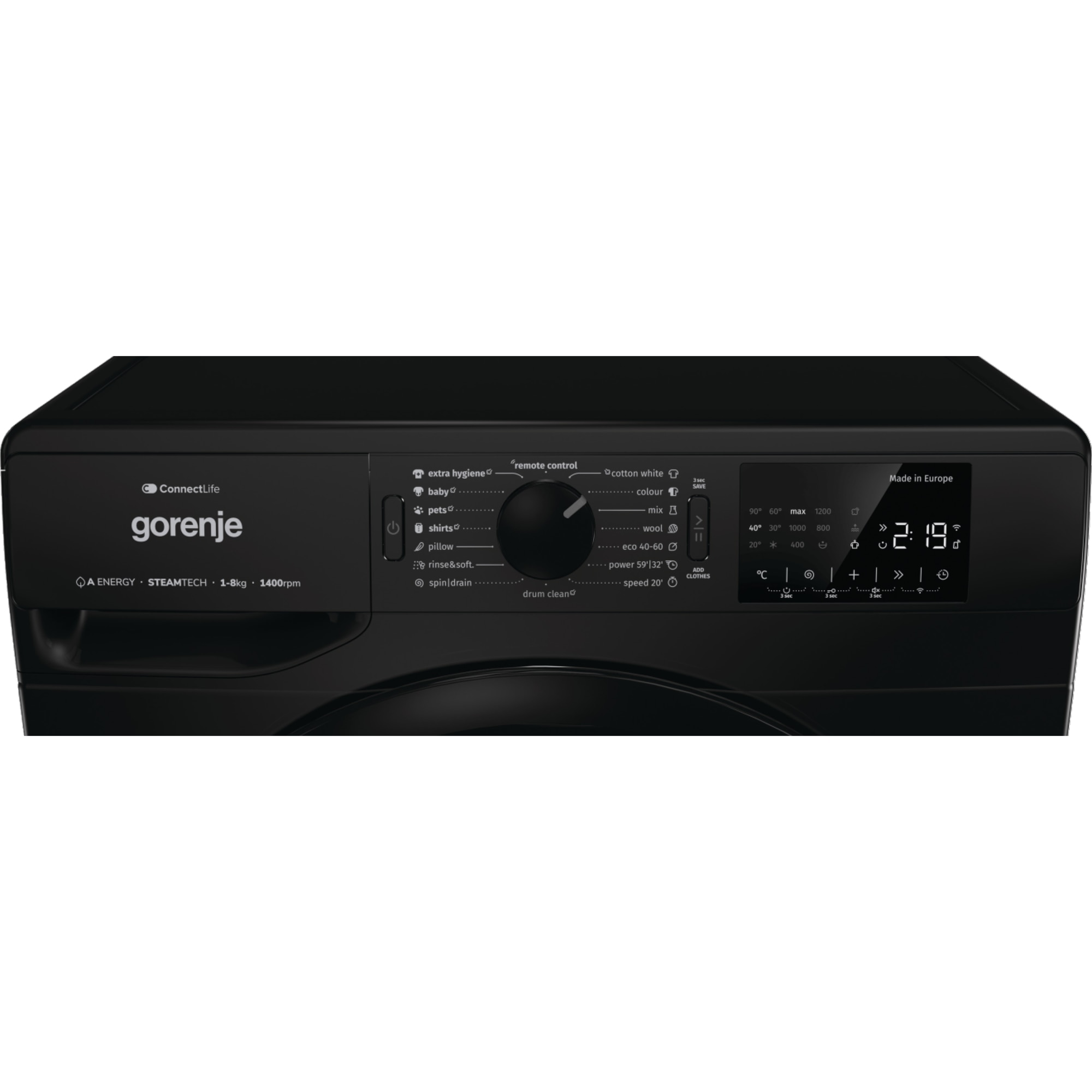 Masina de spalat Gorenje, WPNEI84A1SW/B, 8 kg, 1400 rpm