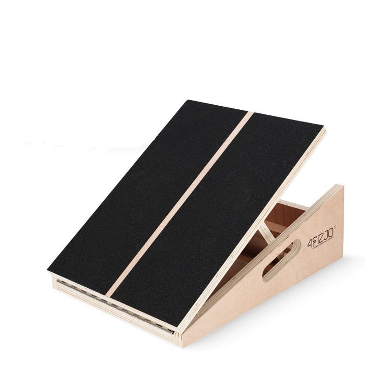 Платформа за разтягане, 4FIZJO, дърво, 42 × 31, 5 × 15, 5 см, бежово/черно