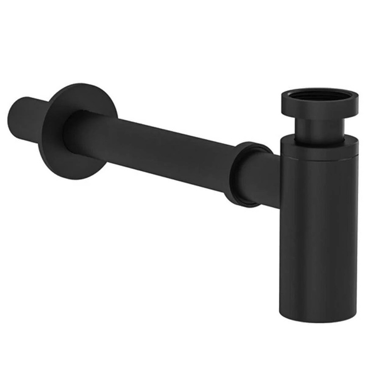 Mosogató lefolyószifon T-típus, Origin kollekció, matt fekete, A4512336WTC