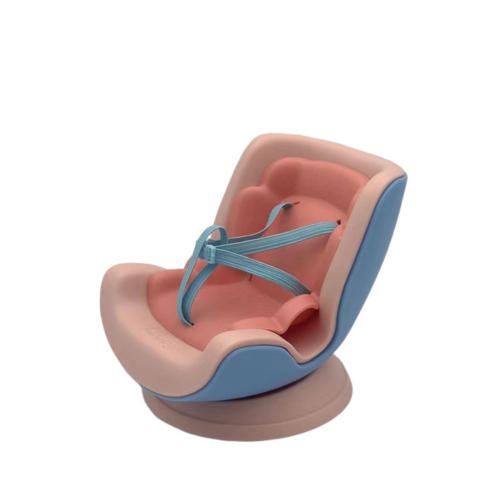 Labubu mini baba autósülés, rózsaszín/kék, gyerekjáték kiegészítő