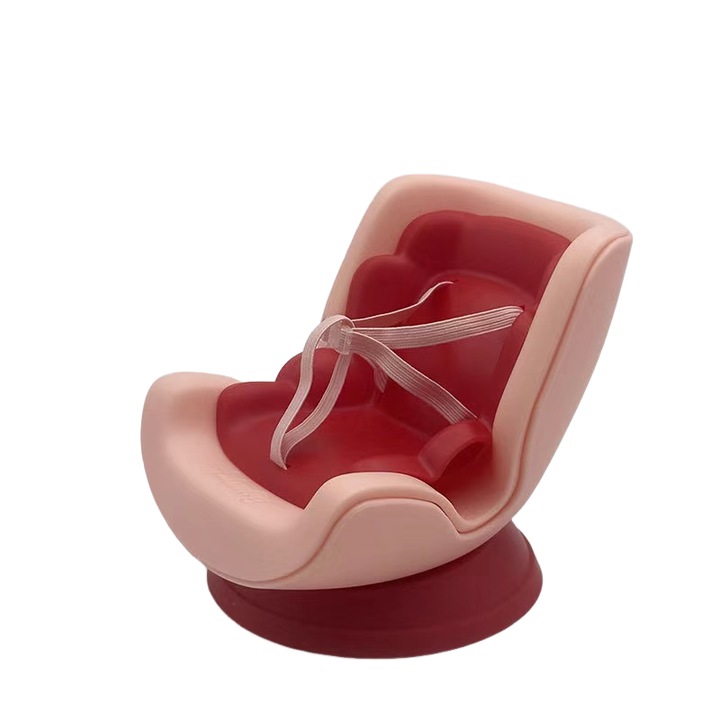 Labubu mini baba autósülés, piros/rózsaszín, gyerekjáték kiegészítők