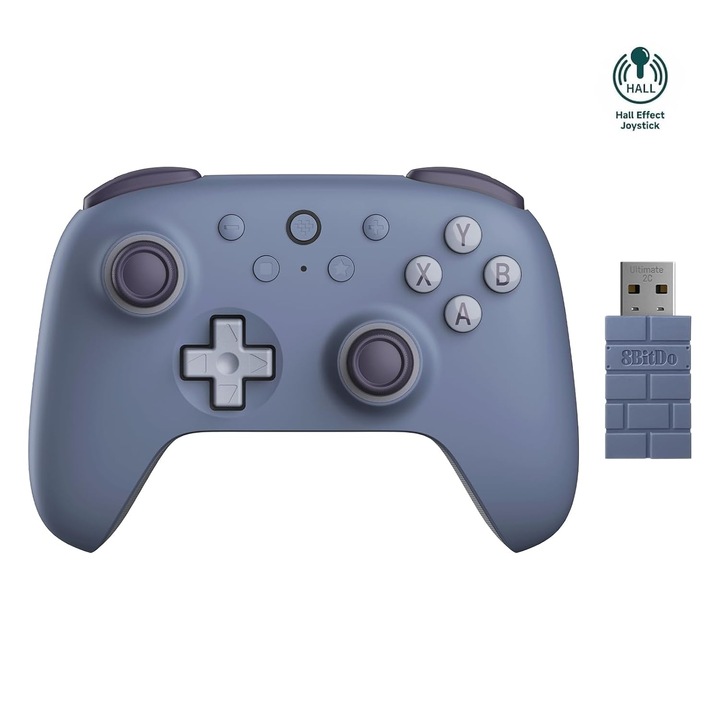Gamepad 8BitDo pentru Nintendo Switch, Bluetooth, 19 butoane, 147x103x61mm
