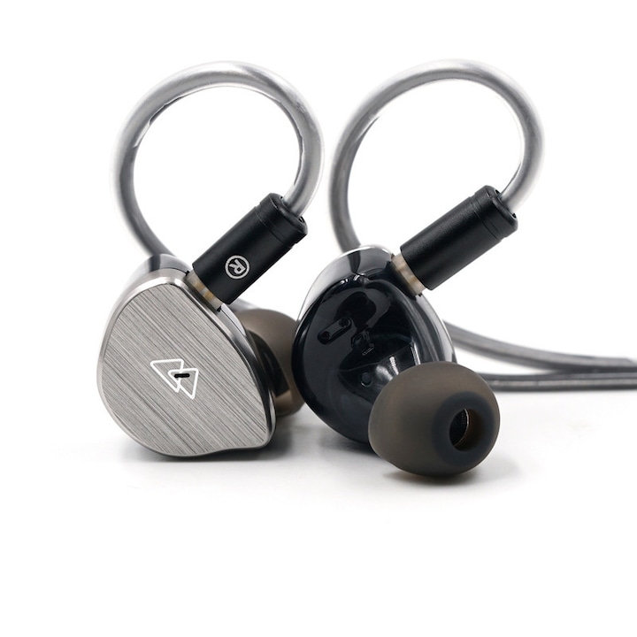 BQEYZ BQ-10 vezetékes fejhallgató, dupla dinamikus meghajtó, ergonomikus kialakítás, leválasztható kábel, C típusú