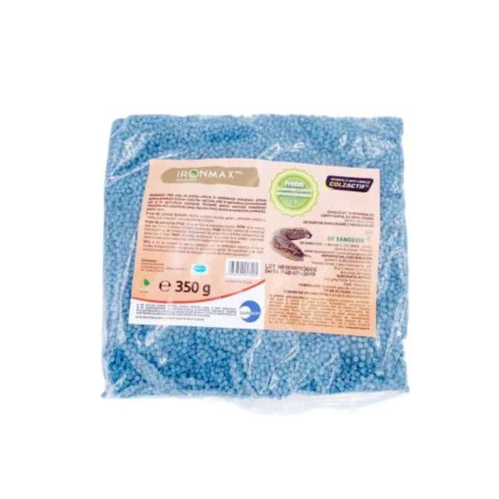 Moluscocid bio utilizat atat pentru culturile conventionale cat si pentru culturile ecologice pentru obtinerea controlului limacsilor si melcilor, IronmaxPro, 350 g
