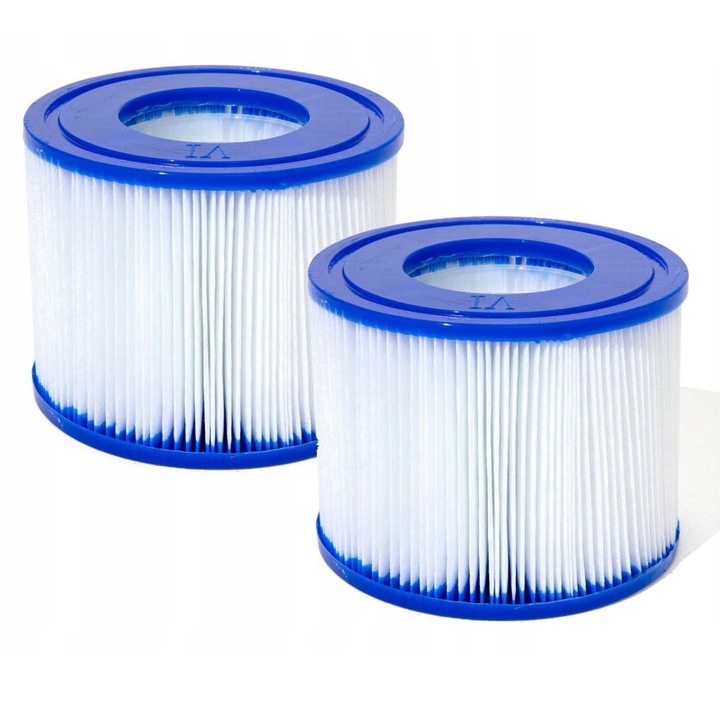 2 db-os csere szűrőbetét készlet medencékhez és jakuzzikhoz, Bestway Miami, Monaco Lay-Z-Spa medenceszűrőkhöz, az eredeti VI szűrőt helyettesíti