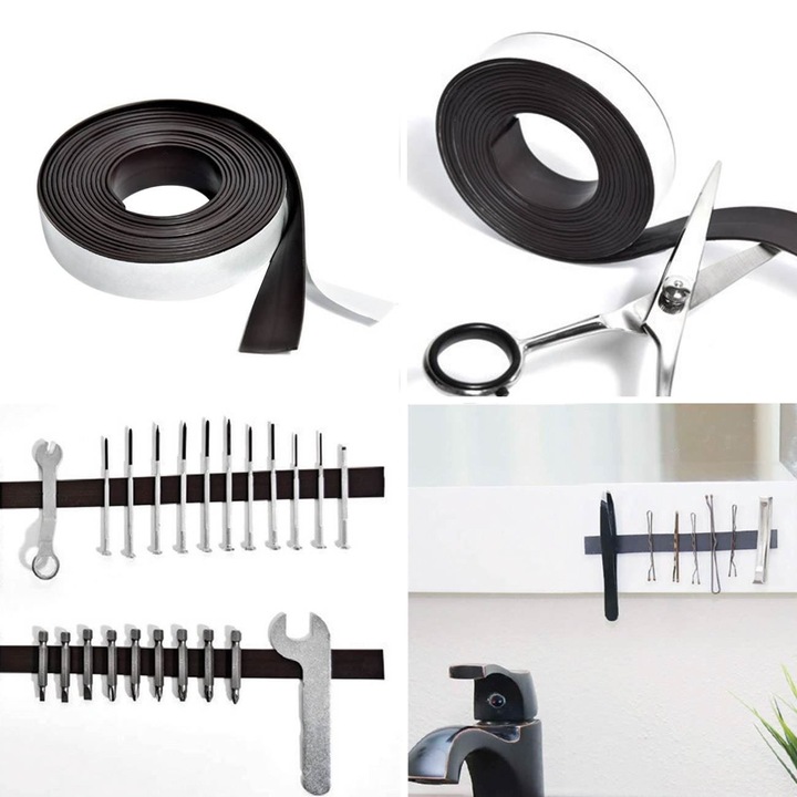 Banda magnetica autocolanta 150x2cm