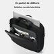 Geanta Messenger Laptop Impermeabila Crossbody, Geanta de Umar Unisex Profesionala Calatorie Birou, 15.6", Negru