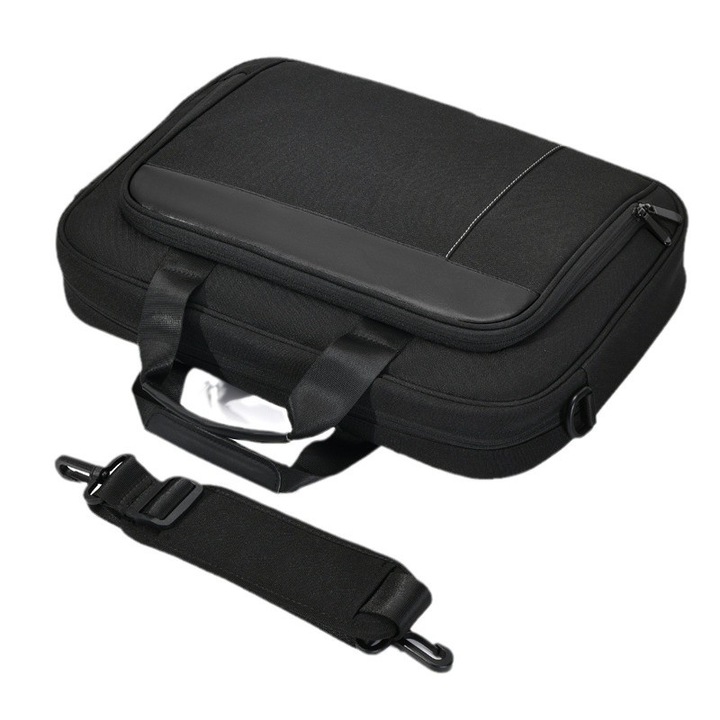 Geanta Messenger Laptop Impermeabila - Unisex, Profesionala pentru Calatorie/Universitate/Birou, 14", Negru