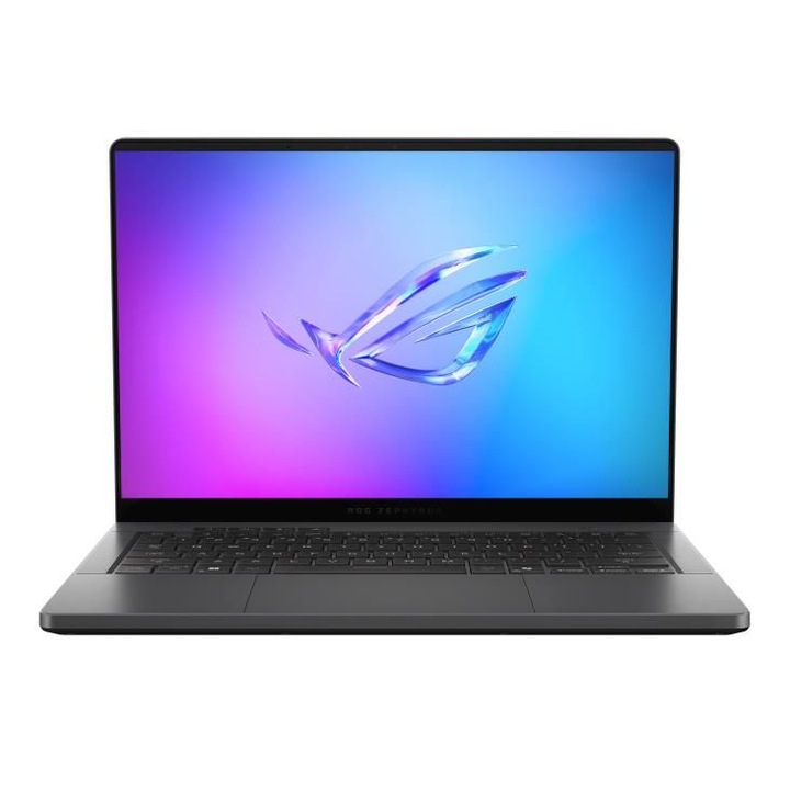 Asus ROG Zephyrus G14 2025 GA403 GA403WW-QS080 laptop, 14 hüvelykes 2880 x 1800, AMD HX 370 12 C / 24 T, 2.0 GHz - 5.1 GHz, 12 MB 24 MB gyorsítótár, 28 W, 64 GB LPDDR5X, 1 TB SSD, Nvidia GeForce RTX 5080, Operációs rendszer nélkül, Szürke