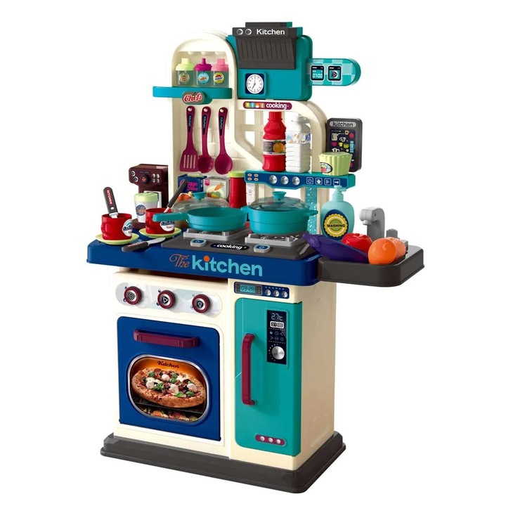 Bucatarie pentru copii Ocie The Chef 53 piese Verde 22x53x69 cm