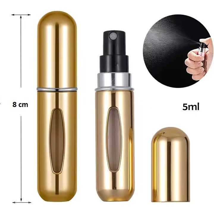 Sticla Reincarcabila Parfum, 5ml, Aurie