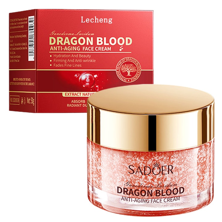 Crema antirid DRAGON BLOOD Lecheng, intens hidratanta, calmanta si reparatoare, pentru toate tipurile de ten, 50g