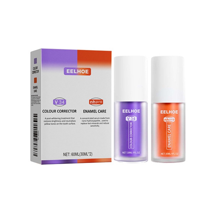 2 tubusos AjieQaQ fogkrém fogfehérítéshez, fehérítő hatás, zománcvédelem, 100 ml