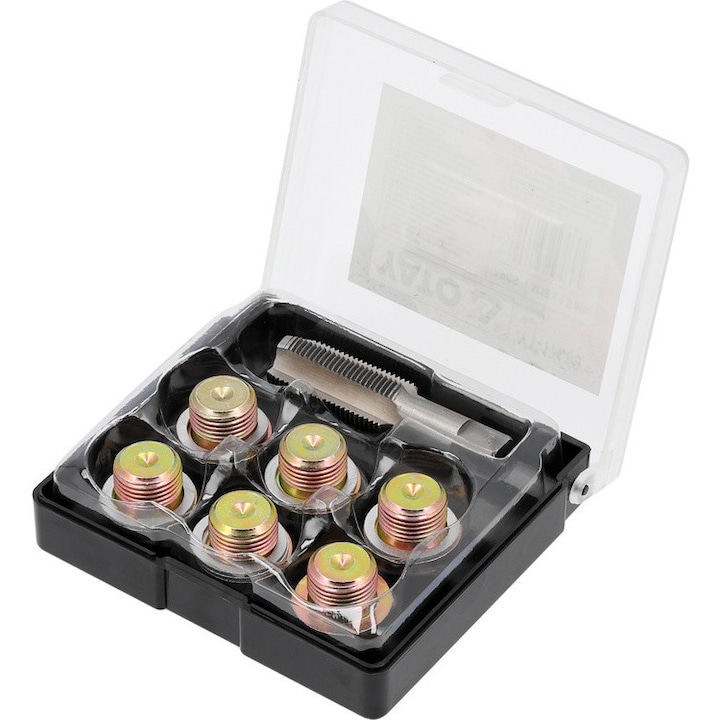 YATO Set reparat busoane baie de ulei M18 x 1.5 mm, 7 piese
