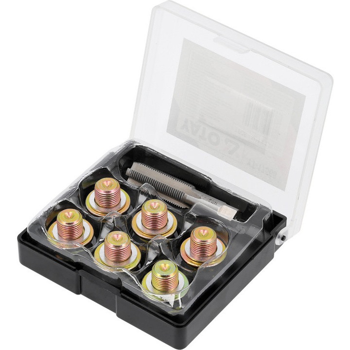 YATO Set reparat busoane baie de ulei M14 x 1.25 mm, 7 piese