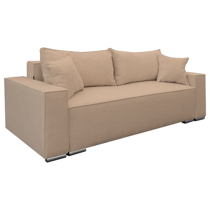 Canapea extensibila Nube cu lada de depozitare, N14 cappuccino, 230x100x82