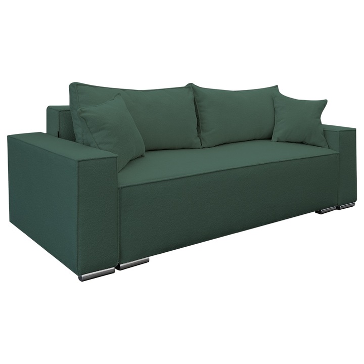 Canapea extensibila Nube cu lada de depozitare, N34 verde marin, 230x100x82