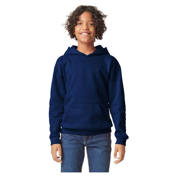 Gildan gyerek kapucnis pulóver - GIBSF500, Sötétkék