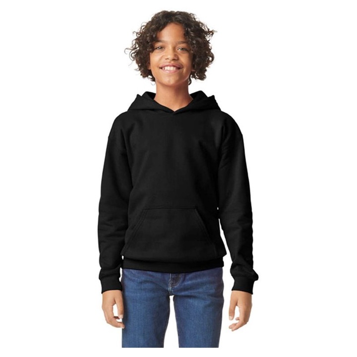 Gildan gyerek kapucnis pulóver - GIBSF500, Sötétszürke